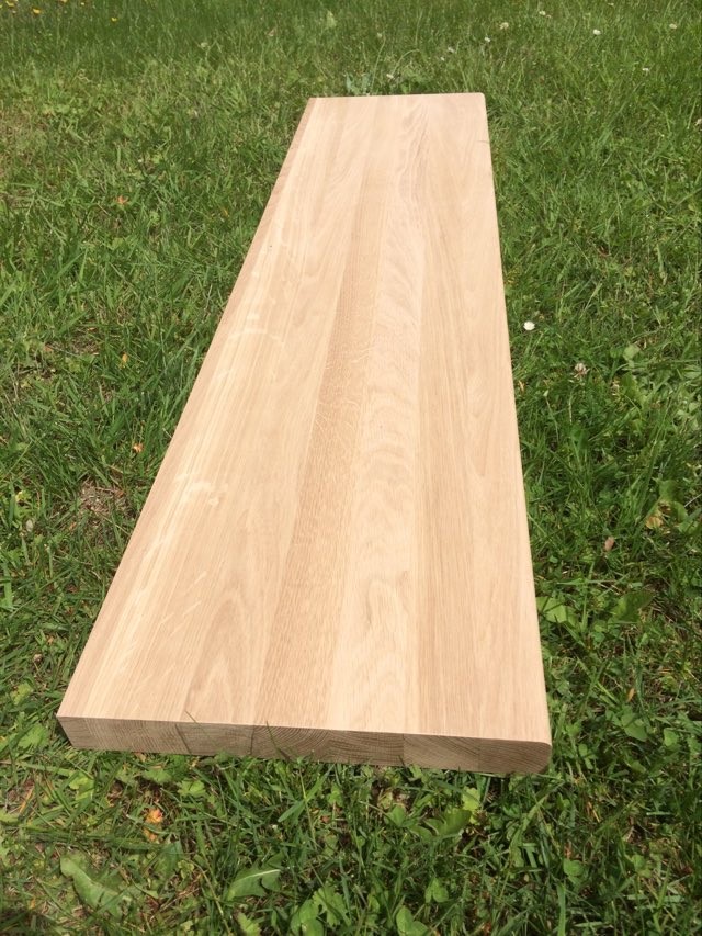 Dubová stupnice průběžná 1200x300x28 mm